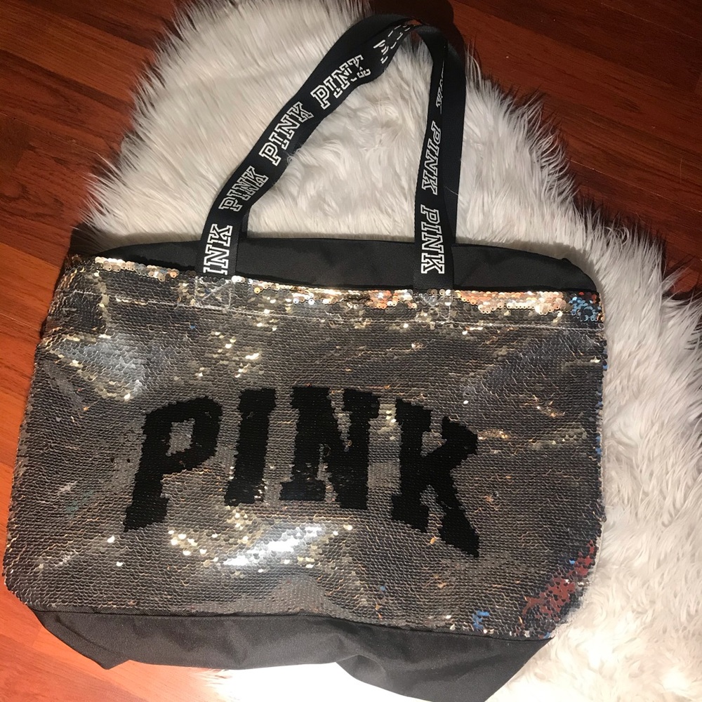 Victoria’s Secret pink bling tote